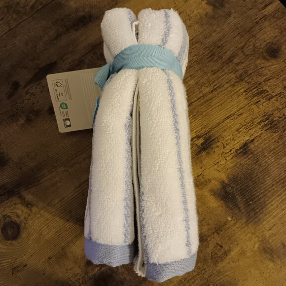 Martha Stewart Collection - Striped Nautical Hand Towel - Frozen Pond - Picture 9 of 10